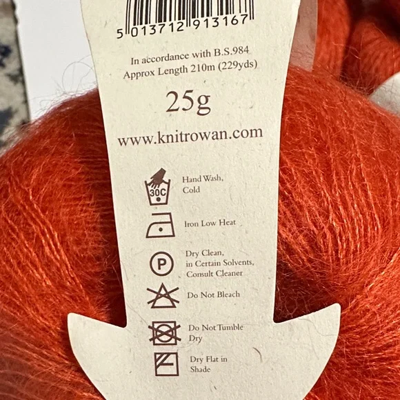 Rowan Kidsilk Haze Yarn in Vibrant Orange lot of 6 - Picture 2 of 6